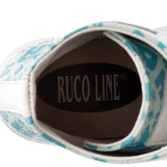 RUCOLINE Italy NEW LEATHER SNEAKERS EU 39 US ~9 MONOGRAM LOGO RARE $390 SUBLIME - Picture 4 of 6